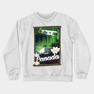 Canada Travel poster. Crewneck Sweatshirt